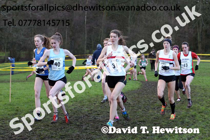 Womens under-20 Northern Cross Country Champs., Witton Park, Blackburn. Photo: David T. Hewitson/Sports for All Pics